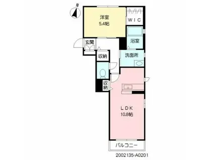 ブレッザ マリーナ新港(1LDK/1階)の間取り写真