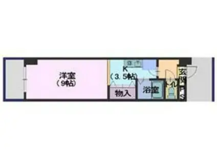 ソレーユ宮内(1K/3階)の間取り写真