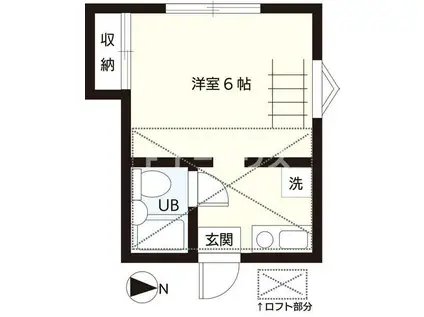 セント・メゾン浜町(ワンルーム/1階)の間取り写真