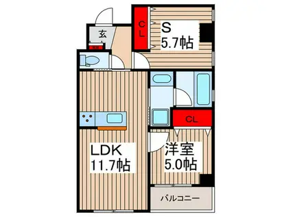 LA CEZANNE TOKIWA(1SLDK/4階)の間取り写真