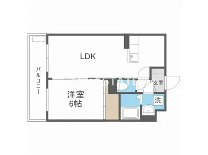 クレール K(1LDK/2階)の間取り写真