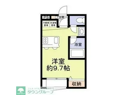 ハーヴェスト的場VII(2LDK/2階)の間取り写真