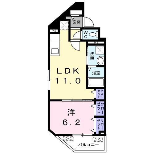 ノエル 板橋(1LDK/4階)の間取り写真