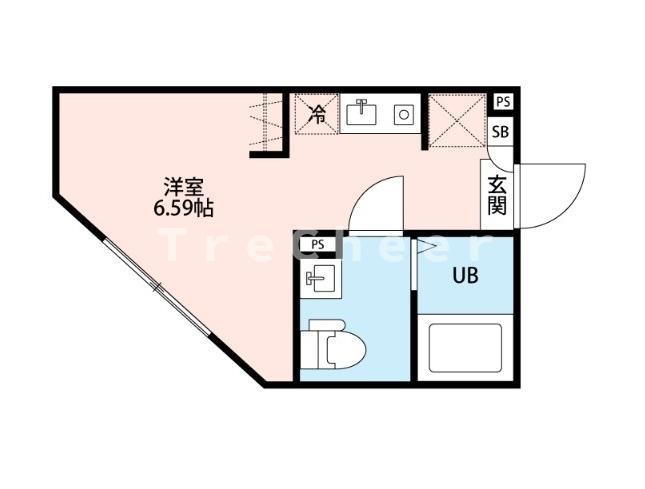 赤羽TERRACE(ワンルーム/1階)の間取り写真