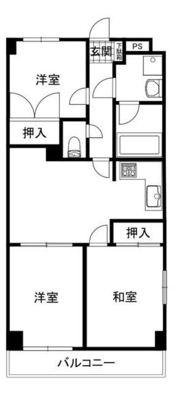 メイゾン小手指壱番館(3LDK/3階)の間取り写真