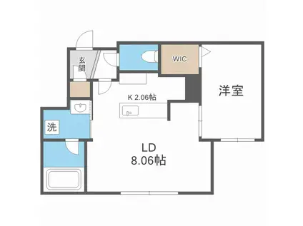 BERLINETTA312(1LDK/4階)の間取り写真