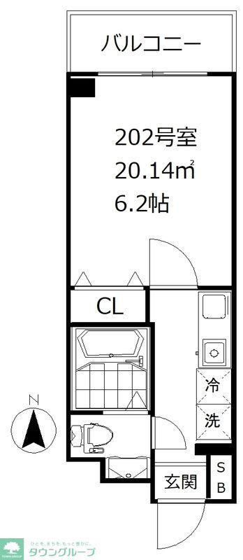 銀座アパートメントハウス(1K/7階)の間取り写真