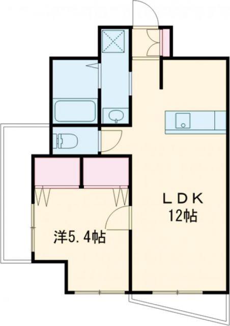 トウイナーズマンション(1LDK/10階)の間取り写真