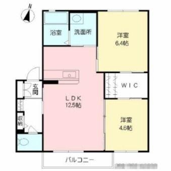 RAFFINE (2LDK/2階)の間取り写真