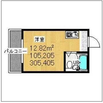 プレアール中宮(ワンルーム/1階)の間取り写真