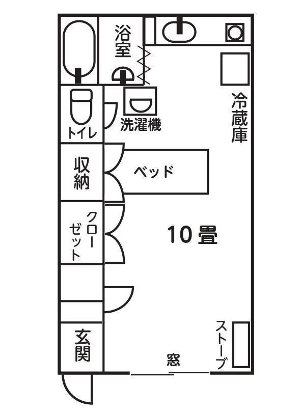 ハイツスコラ(ワンルーム/1階)の間取り写真