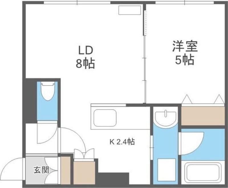 ガレット(1LDK/4階)の間取り写真