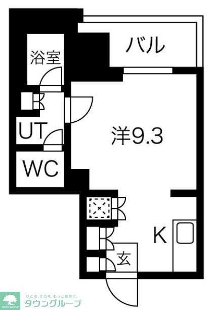 フォレシティ神田多町(1K/10階)の間取り写真