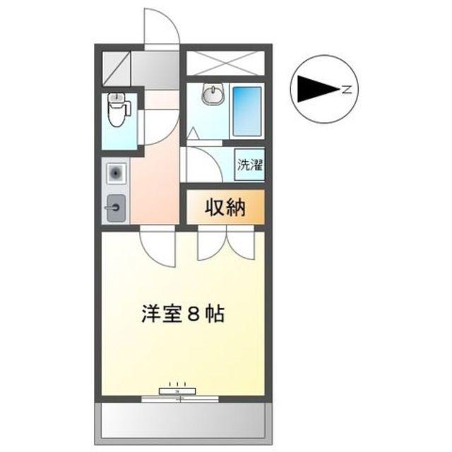 アメニティーコープS(1K/4階)の間取り写真