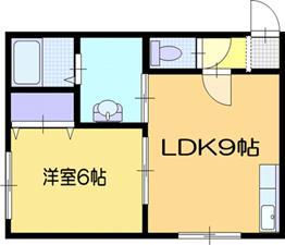 サンサーラ三番館(1LDK/1階)の間取り写真