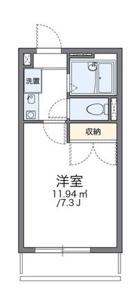 レオパレスASAGAI(1K/2階)の間取り写真