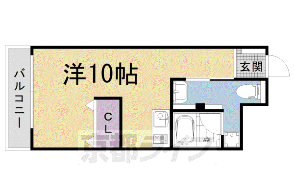 烏丸アネックスII(ワンルーム/5階)の間取り写真