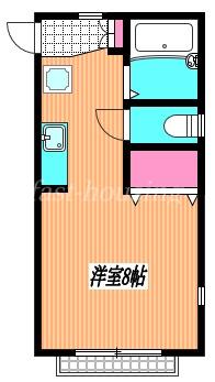 エサンス(ワンルーム/1階)の間取り写真
