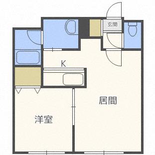 FAIRY(1LDK/2階)の間取り写真