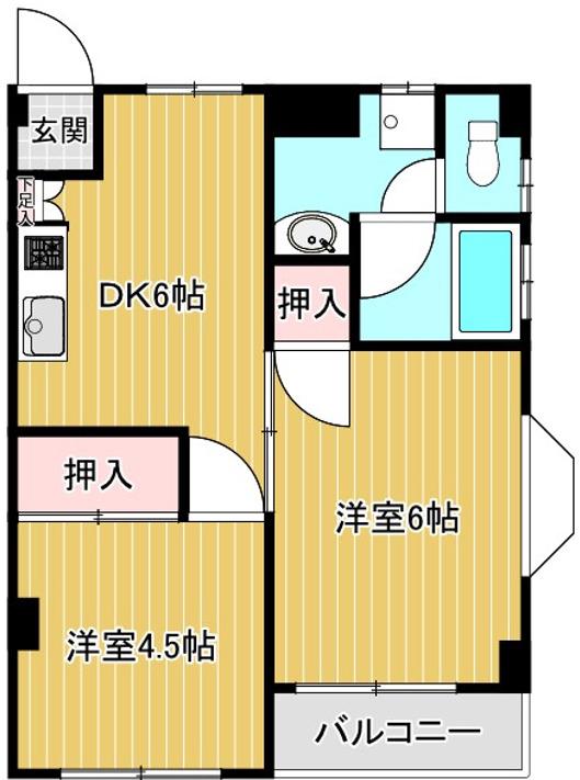 第三田嶋ビル(1K/3階)の間取り写真