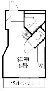 パレFUKUOKA(ワンルーム/3階)の間取り写真