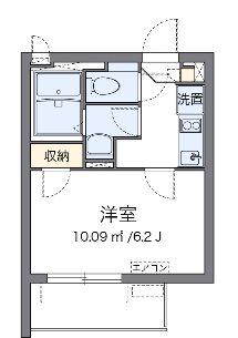 ともすII(1K/1階)の間取り写真