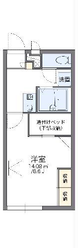 レオパレスサニーコート上東A(1K/1階)の間取り写真