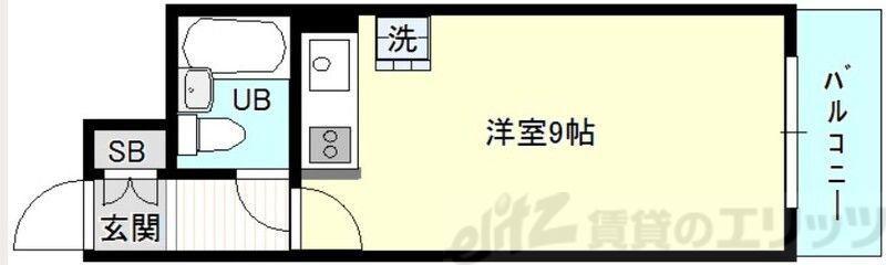 マイルド新大阪レジデンス3号館(ワンルーム/13階)の間取り写真