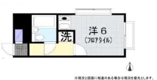 シルバーコーポ桜が丘(ワンルーム/5階)の間取り写真