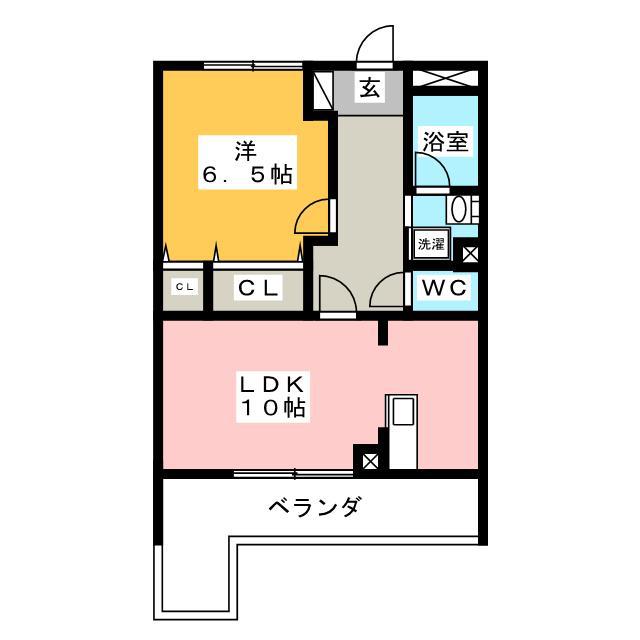 T BOX TOWER(1LDK/2階)の間取り写真