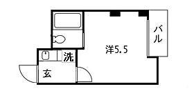 シャトレーパピヨ新狭山(1K/3階)の間取り写真