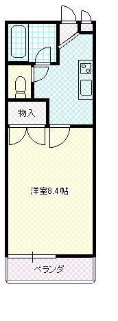 コーポAS(1K/1階)の間取り写真