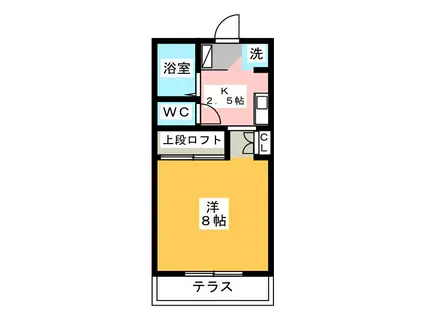 マロード・北谷(1K/1階)の間取り写真