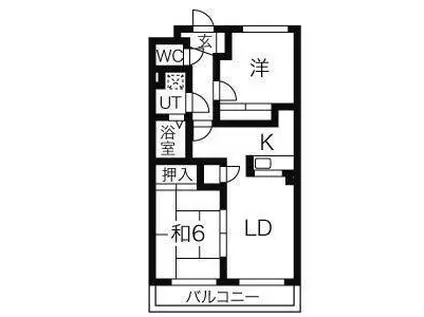 M-COURT11(2LDK/2階)の間取り写真