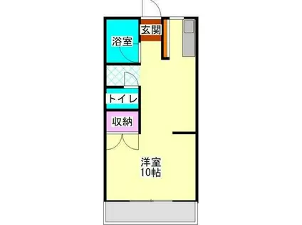メゾン新栄III(ワンルーム/2階)の間取り写真