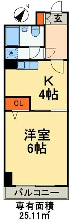 ライオンズマンション稲毛海岸 2階階 間取り