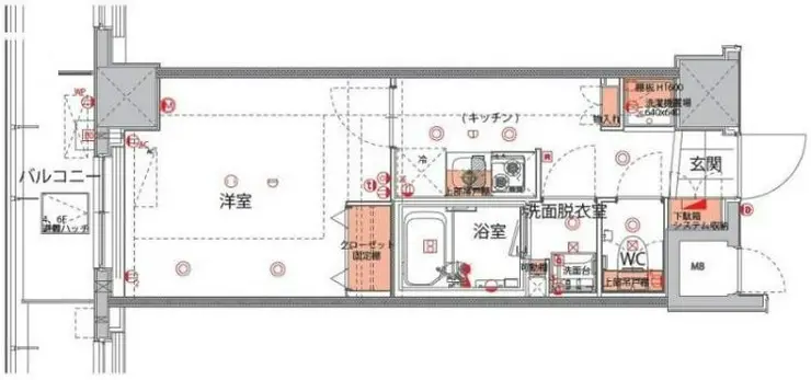 ハーモニーレジデンス菊川ステーションフロント 4階階 間取り