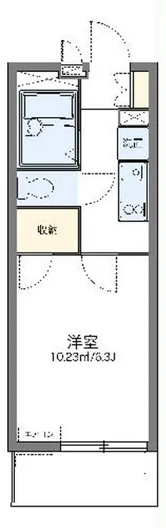 レオパレスアンドゥドゥ 4階階 間取り