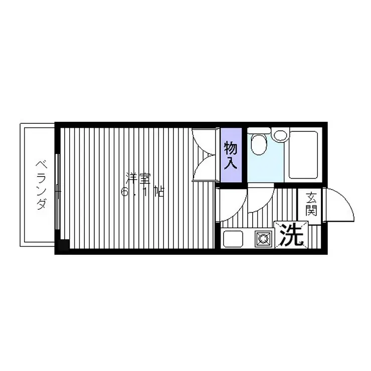 リヴァサイドフラッツ八王子 3階階 間取り