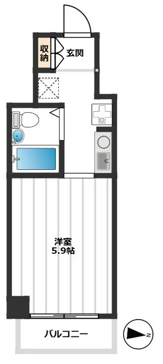 サンマンションアトレ大山 8階階 間取り