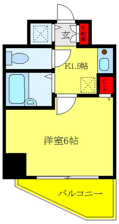 スカイコート巣鴨 10階階 間取り