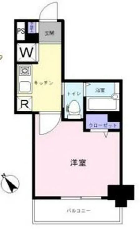 スカイコート三田慶大前 5階階 間取り