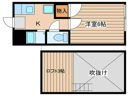 メゾン南光台(1K/1階)の間取り写真