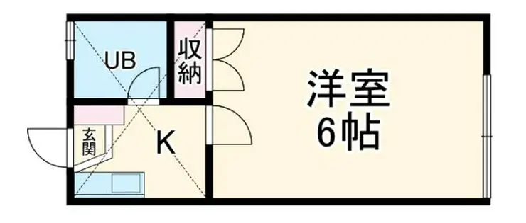 メゾンローゼB 2階階 間取り