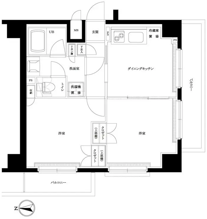 ルーブル上高井戸弐番館 7階階 間取り