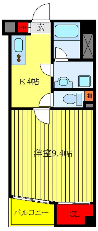 クリオ王子神谷弐番館 4階階 間取り