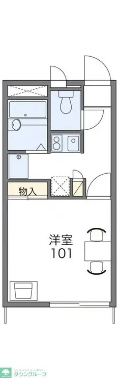 レオパレススティジミハル 2階階 間取り