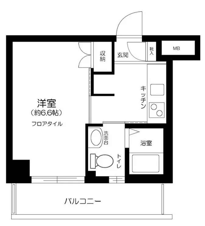 ガーラ渋谷常磐松 4階階 間取り