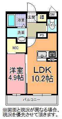 アバンダンスレジデンス(1LDK/1階)の間取り写真