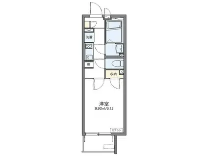 レオネクスト代官山(1K/2階)の間取り写真